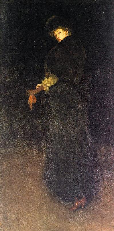 James Abbott McNeil Whistler Arrangement in Black Norge oil painting art